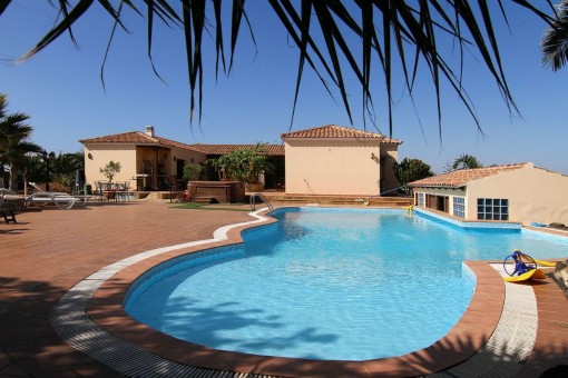 Charmante Villa mit Pool und privatem Golfplatz in La Oliva, Fuerteventura